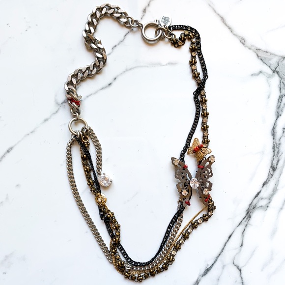 Juicy Couture Jewelry - NEW Juicy Couture Chain Layer Butterfly Necklace